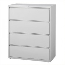 4 Drawer Lateral File Cabinet in Gray